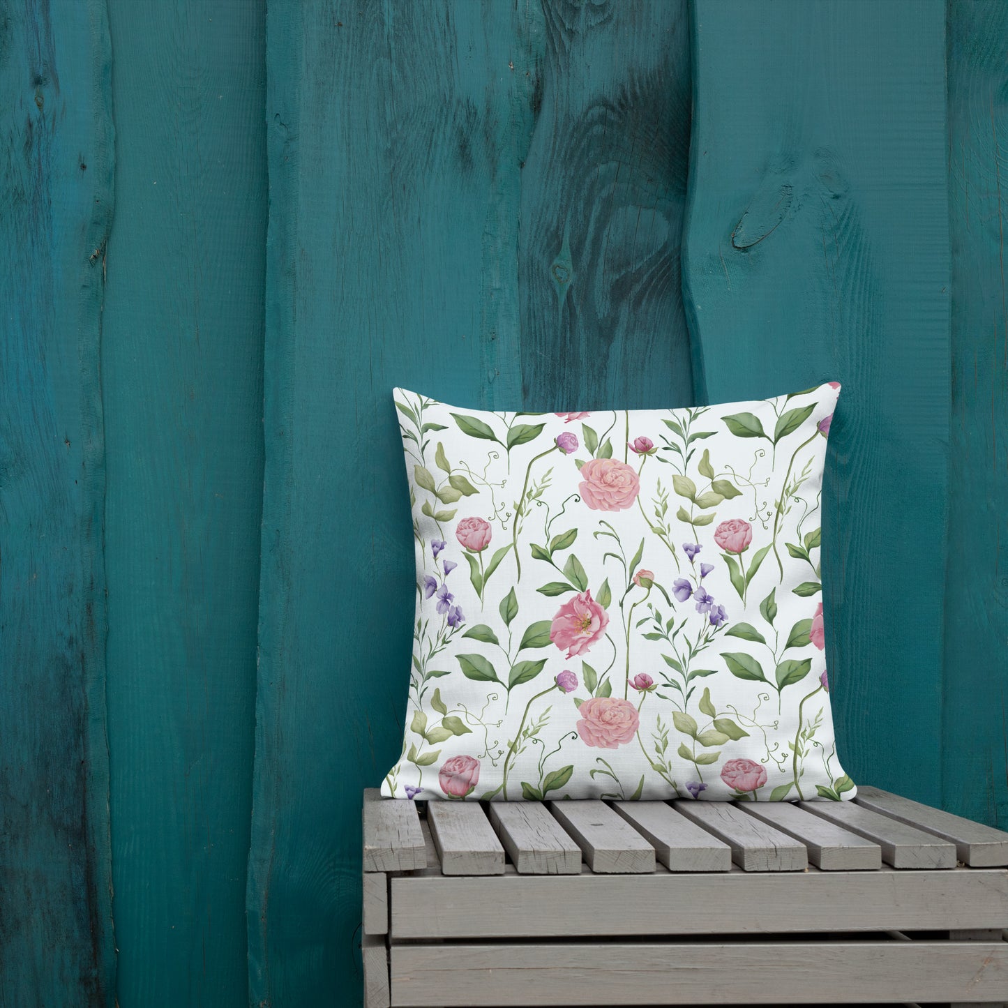 Floral Throw Pillow