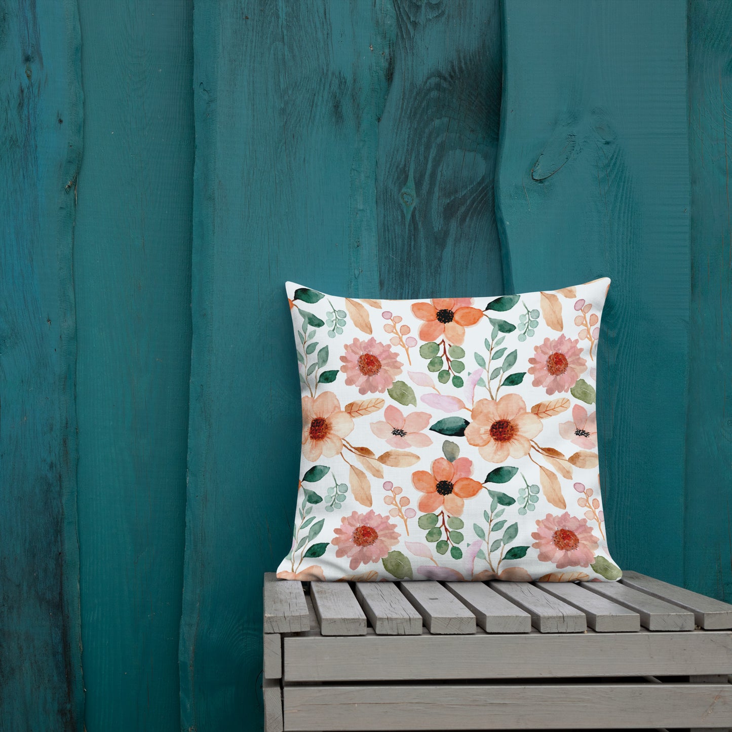 Floral Throw Pillow