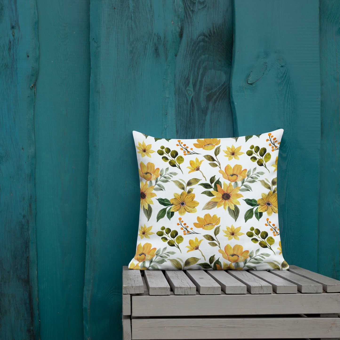 Floral Throw Pillow