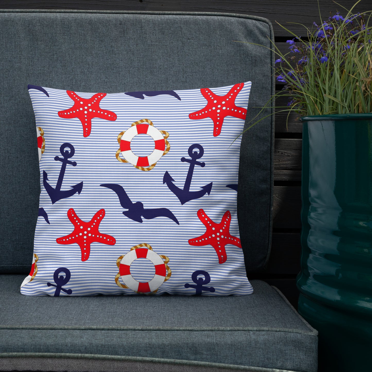 Coastal Throw Pillow