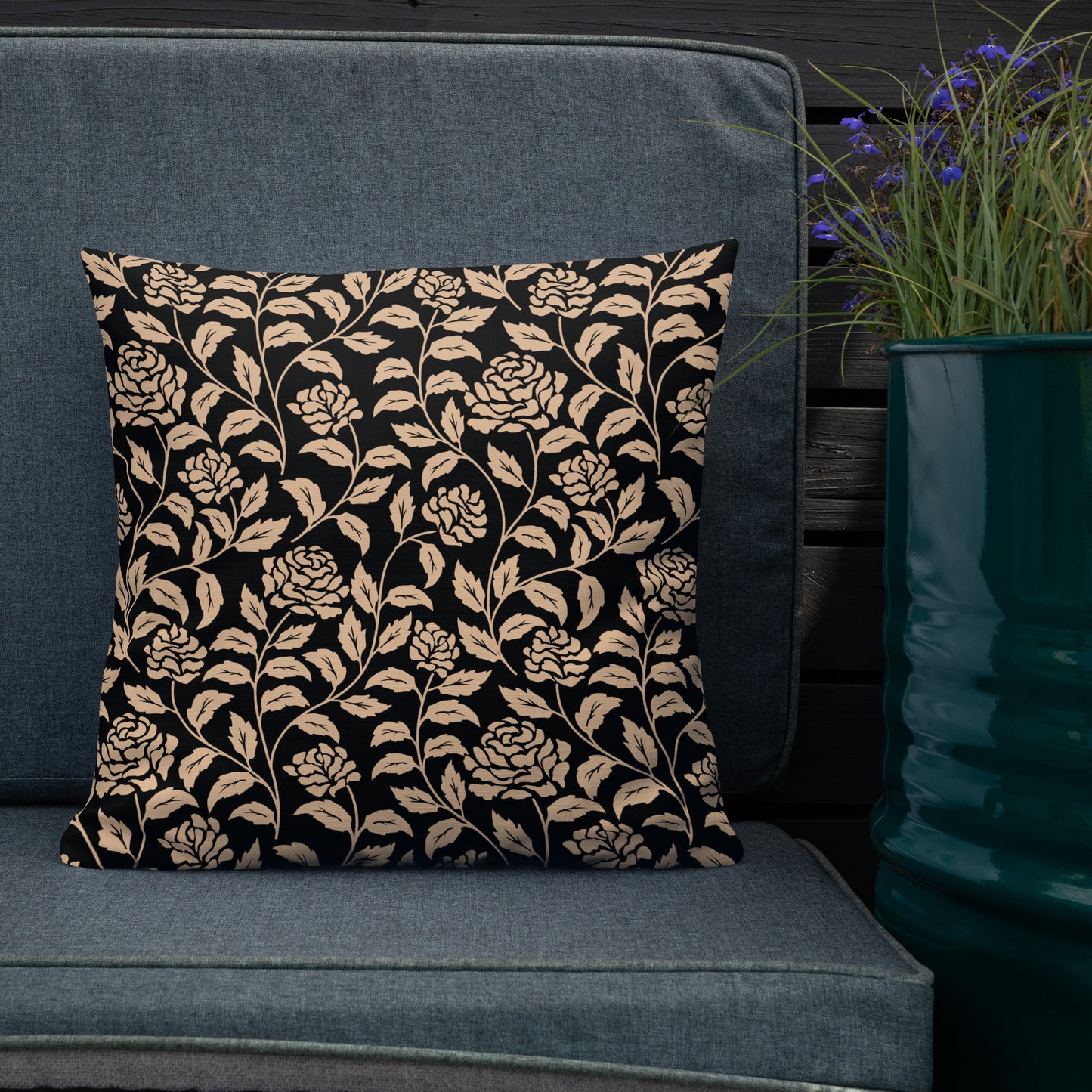 Floral Throw Pillow