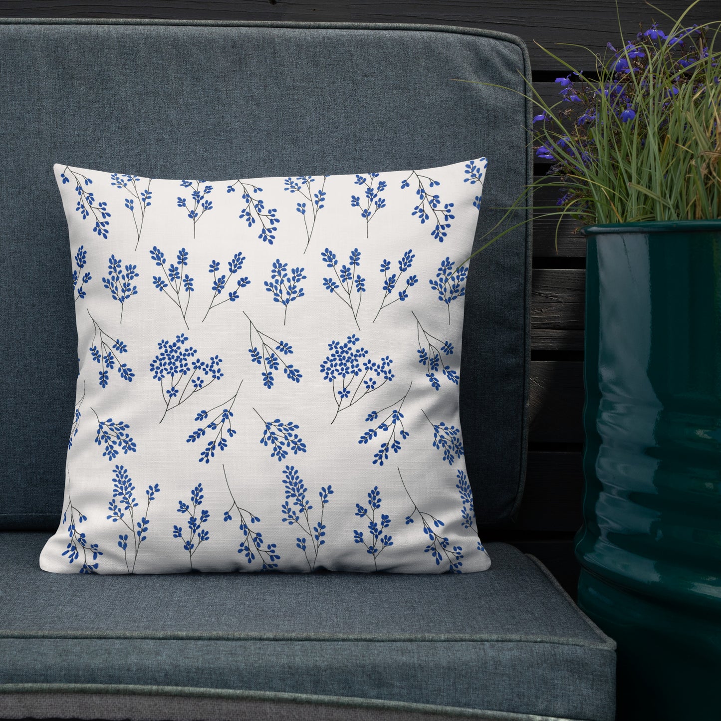 Floral Throw Pillow