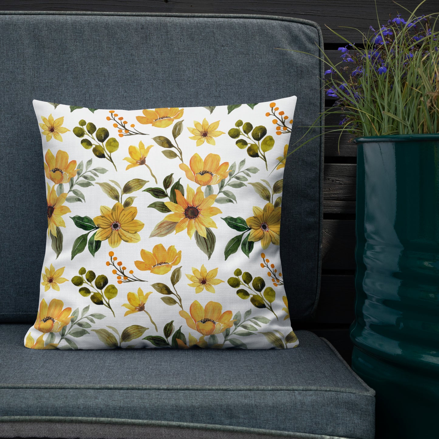 Floral Throw Pillow