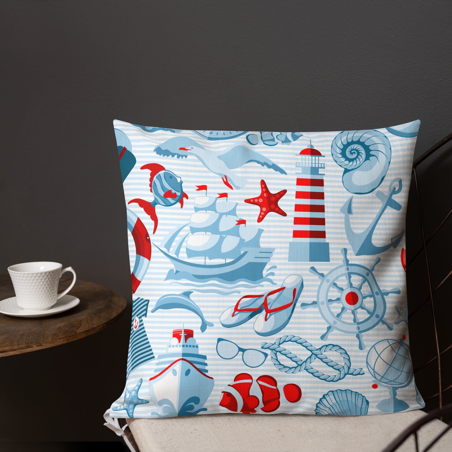 Coastal Throw Pillow