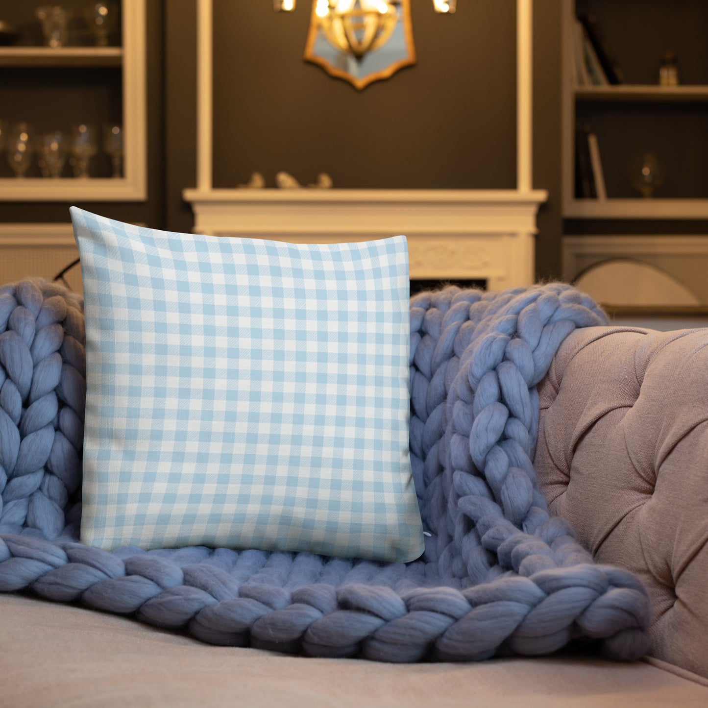 Checkered Throw Pillow