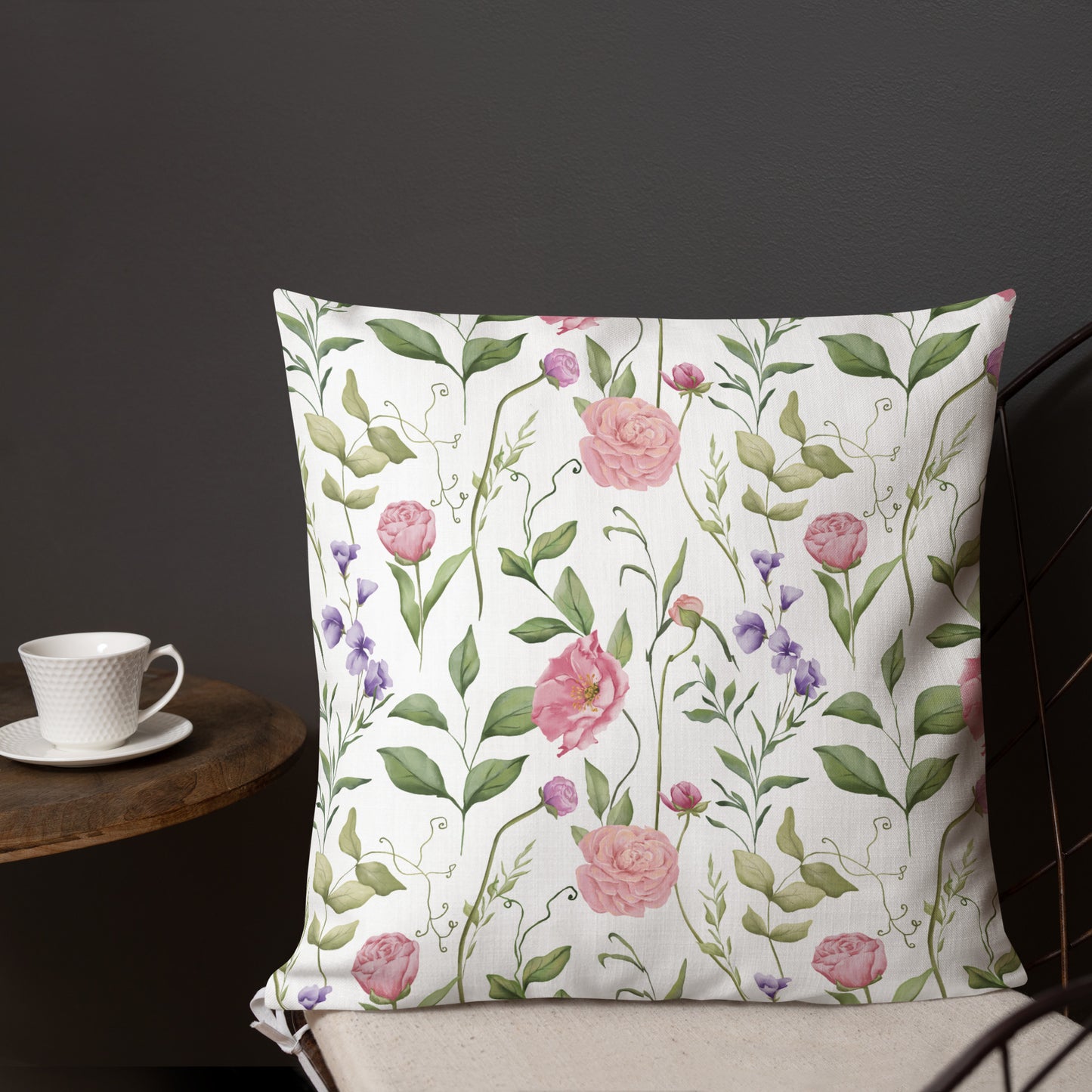 Floral Throw Pillow