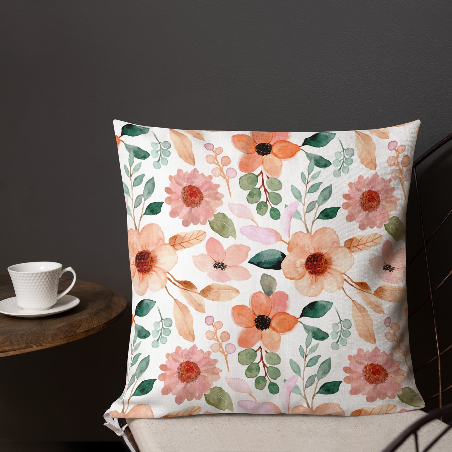 Floral Throw Pillow