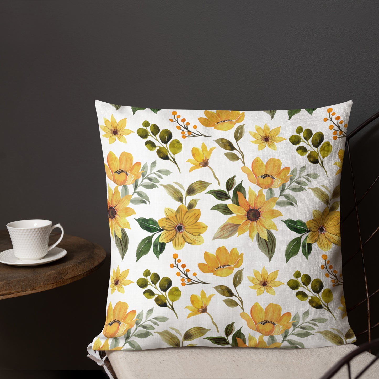 Floral Throw Pillow