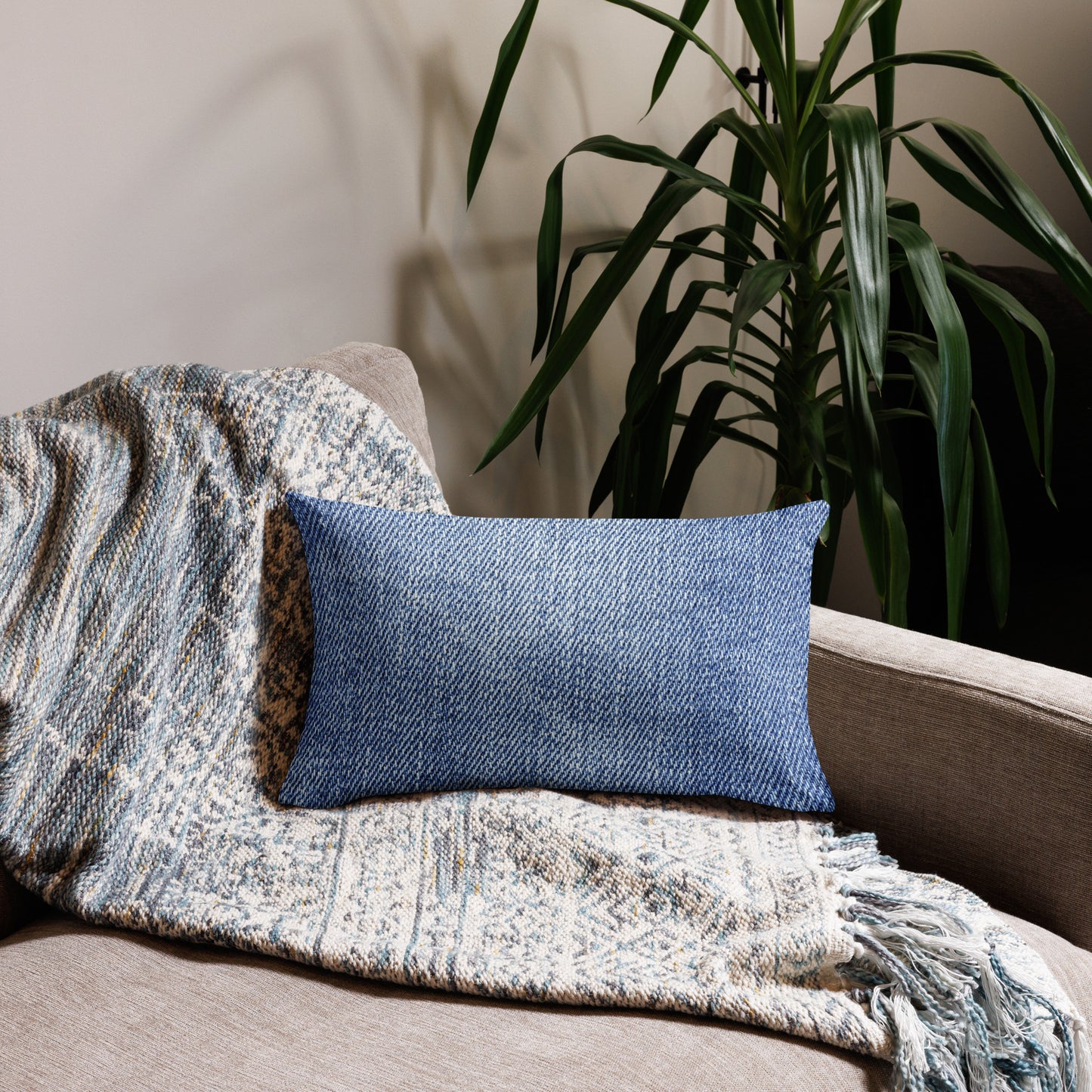 Denim Throw Pillow