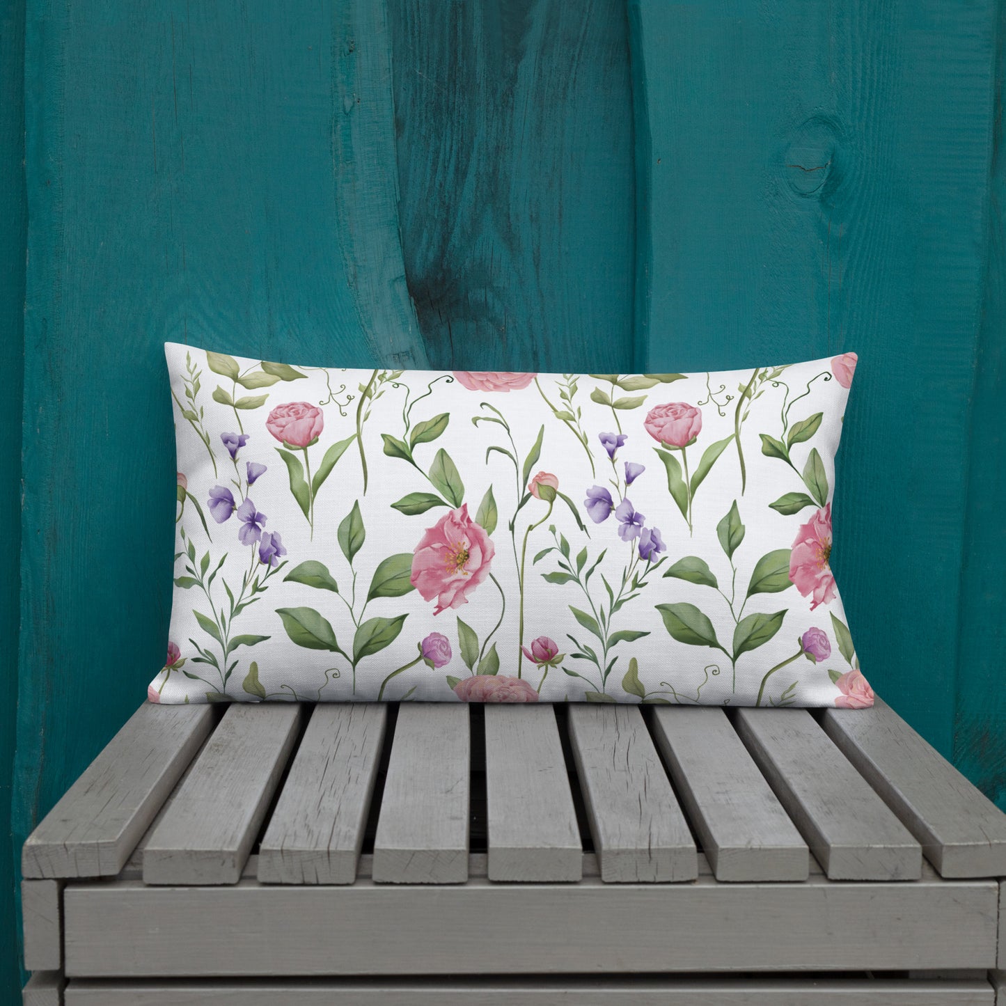 Floral Throw Pillow