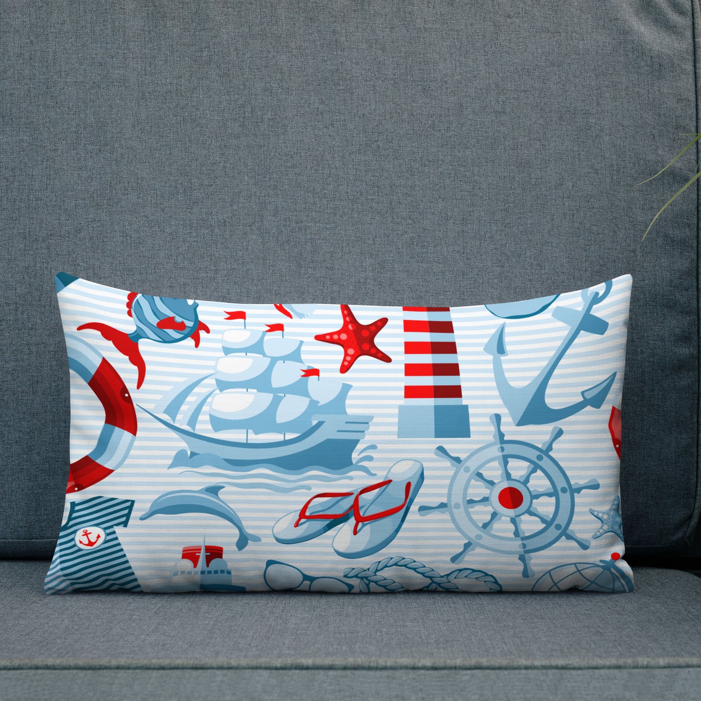 Coastal Throw Pillow