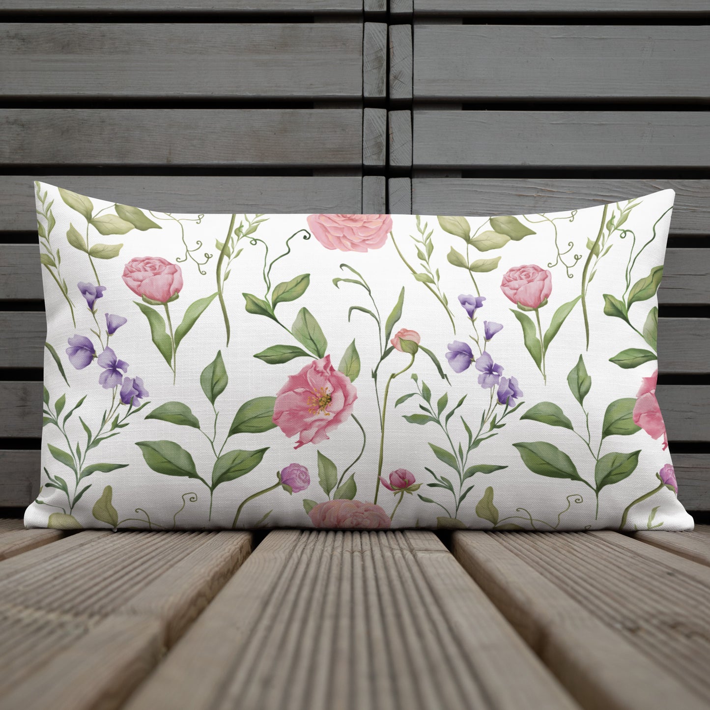 Floral Throw Pillow