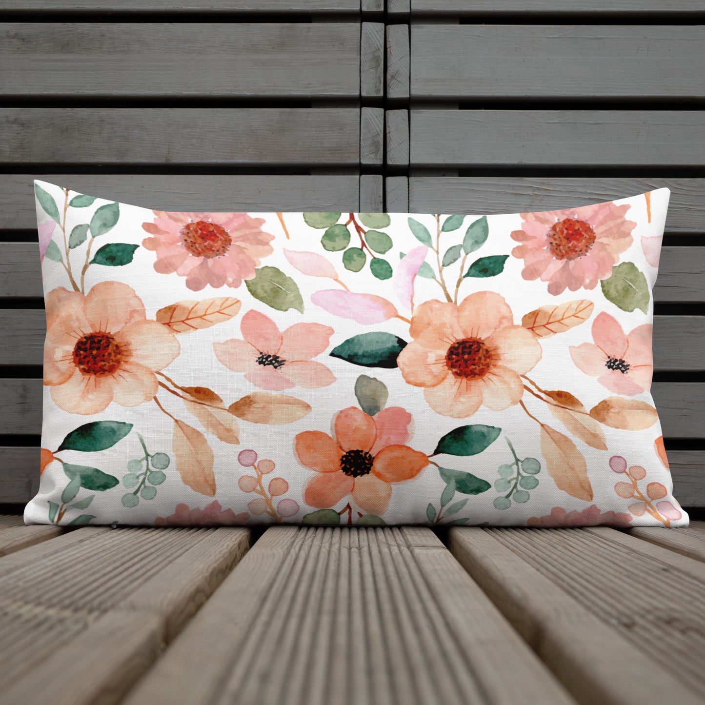 Floral Throw Pillow