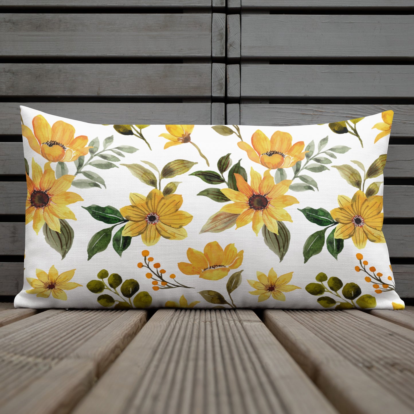 Floral Throw Pillow