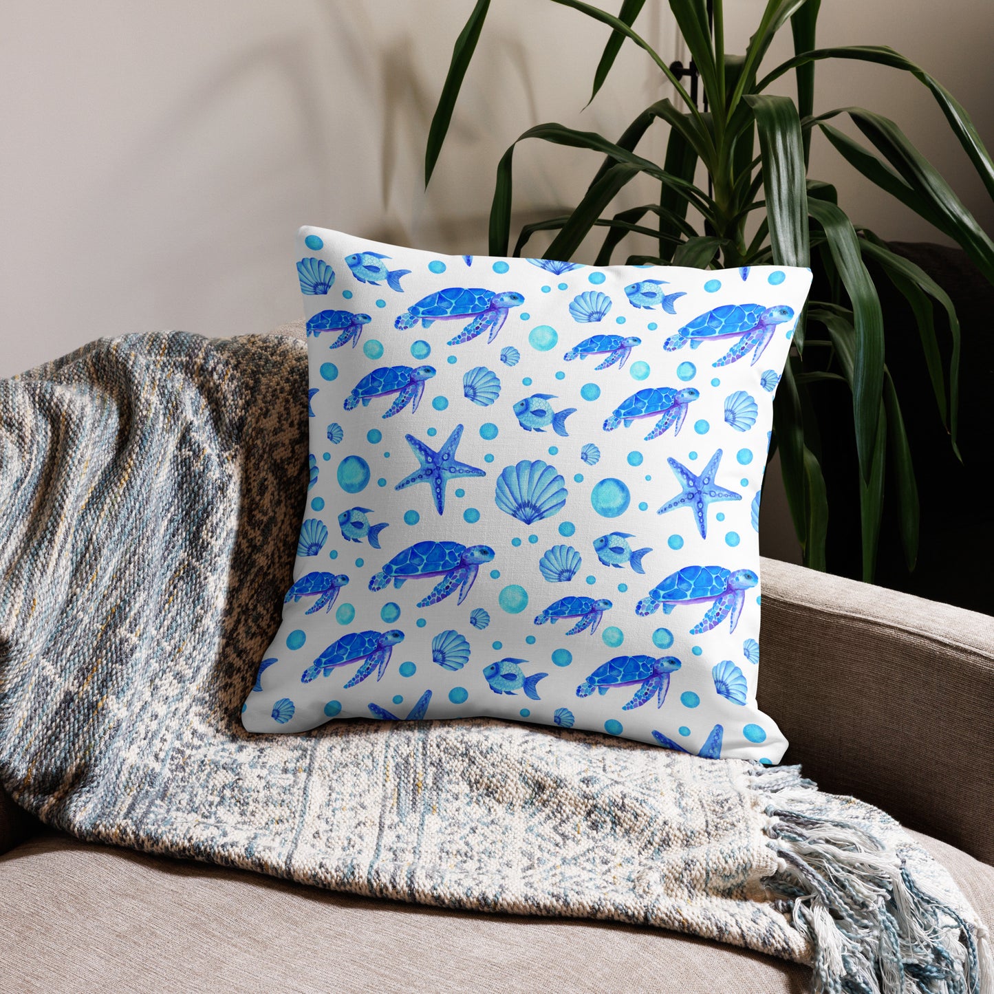 Coastal Throw Pillow