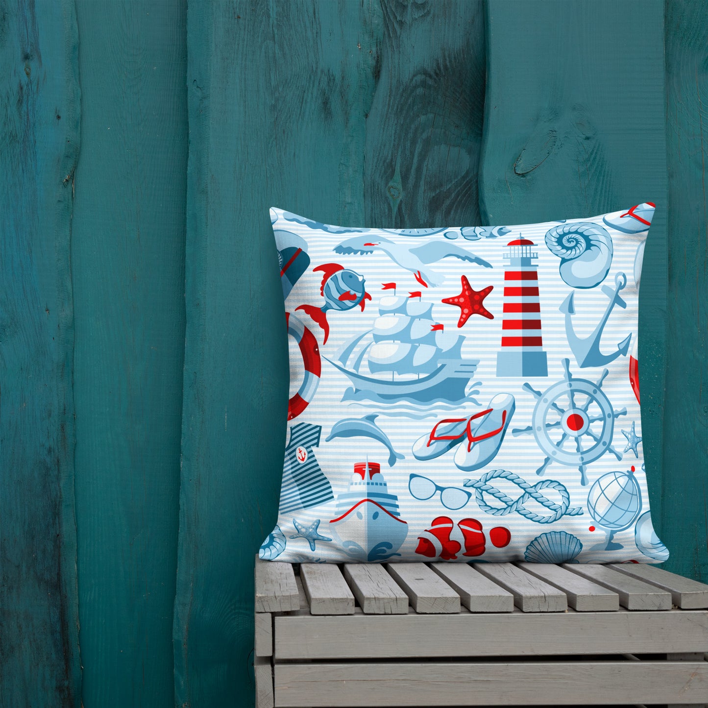 Coastal Throw Pillow