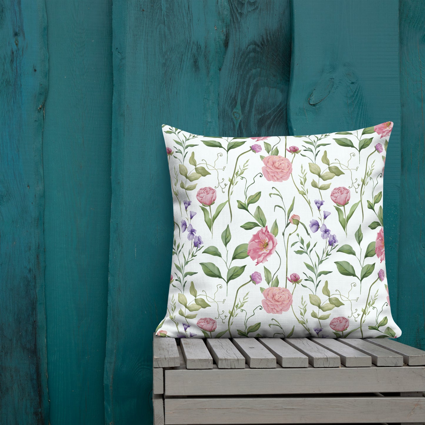 Floral Throw Pillow