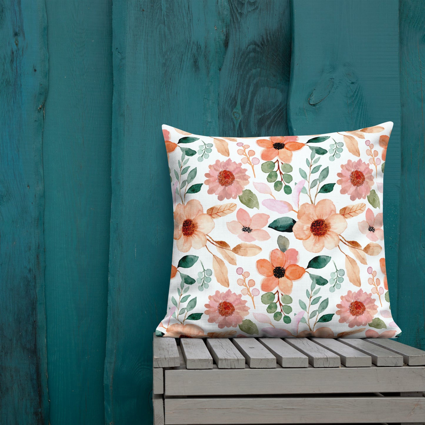 Floral Throw Pillow