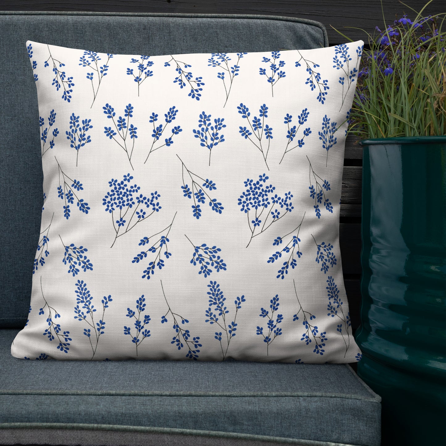 Floral Throw Pillow