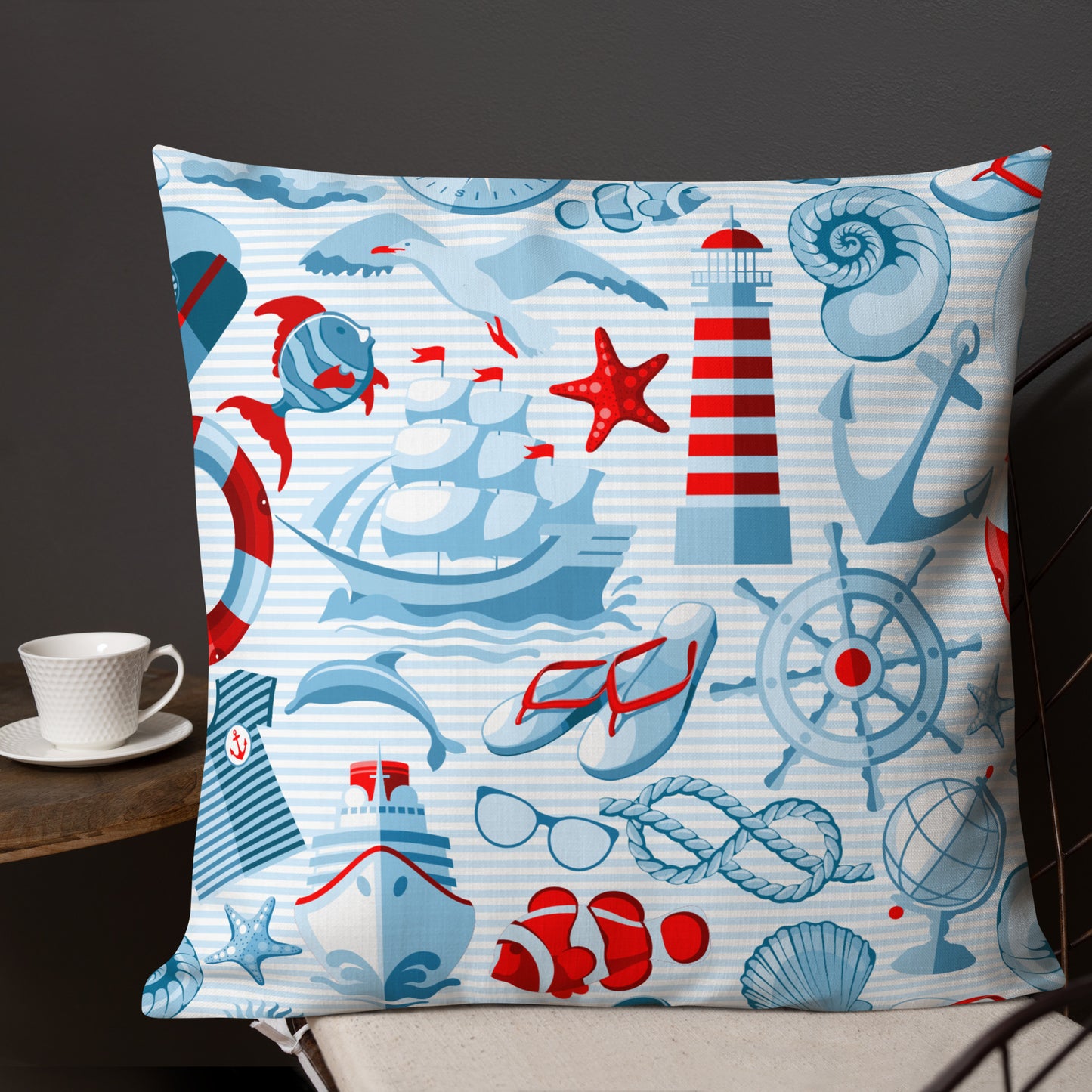 Coastal Throw Pillow