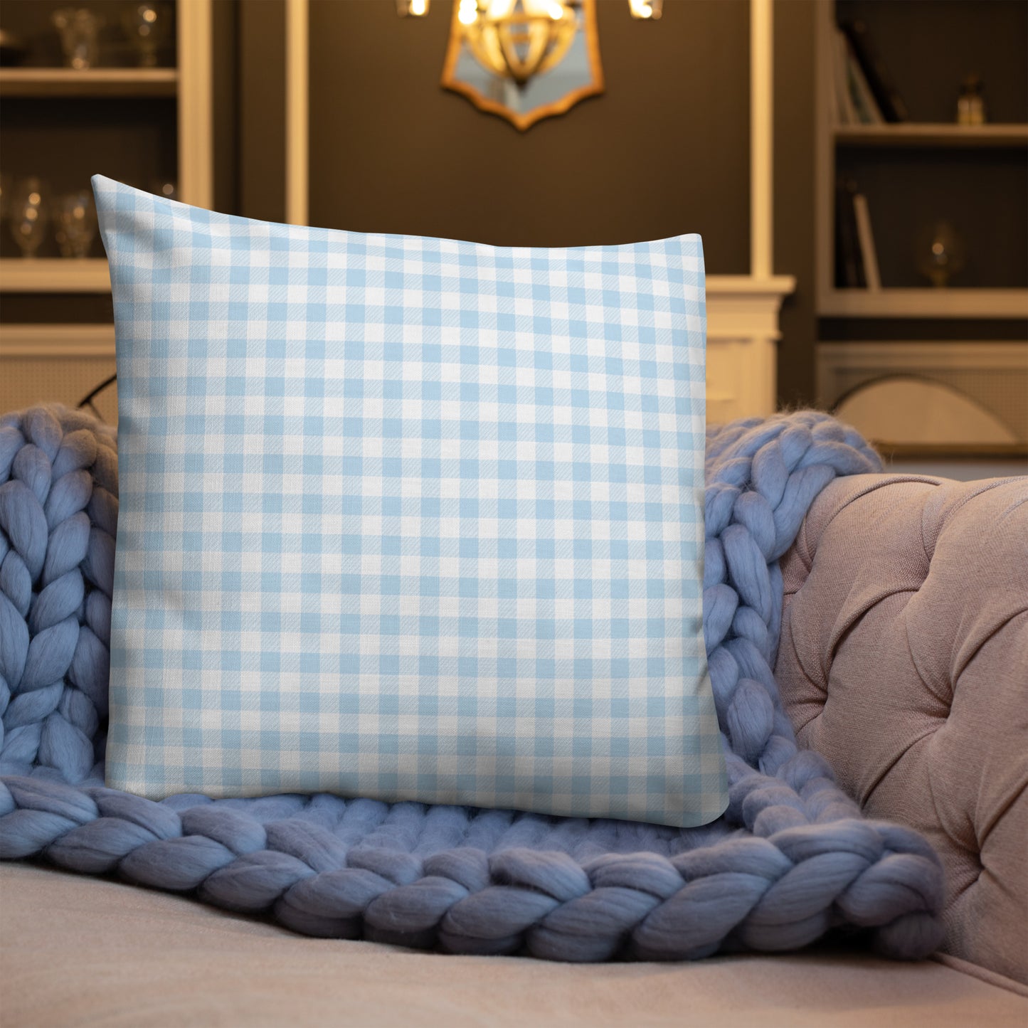 Checkered Throw Pillow