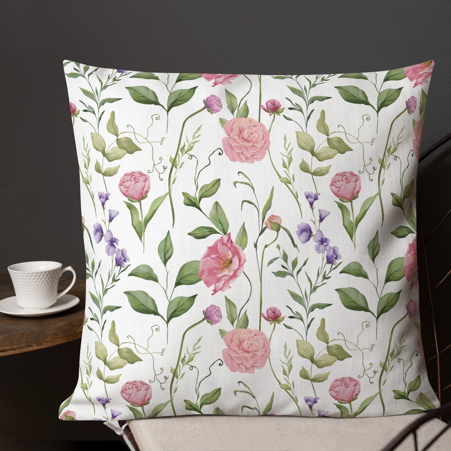 Floral Throw Pillow