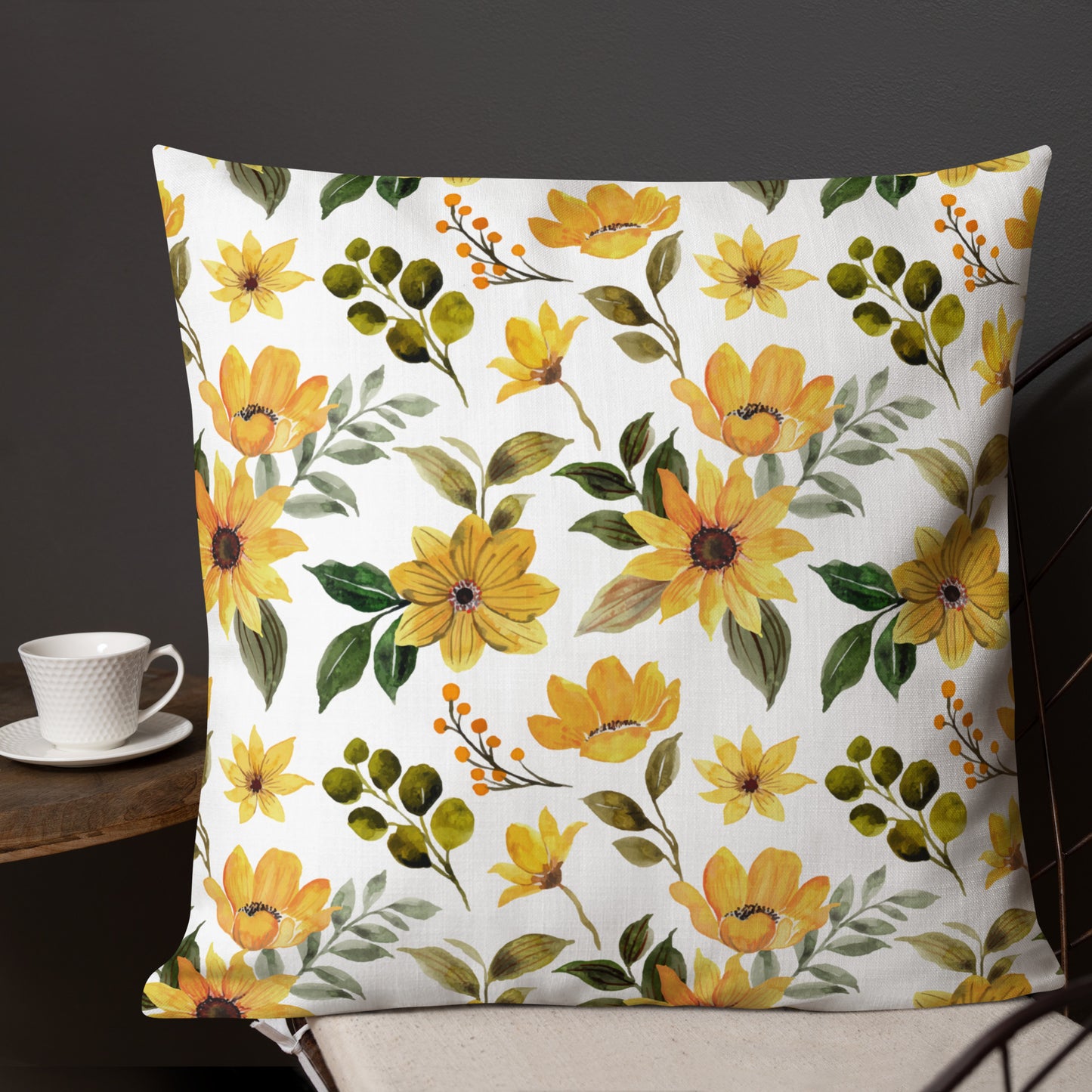 Floral Throw Pillow