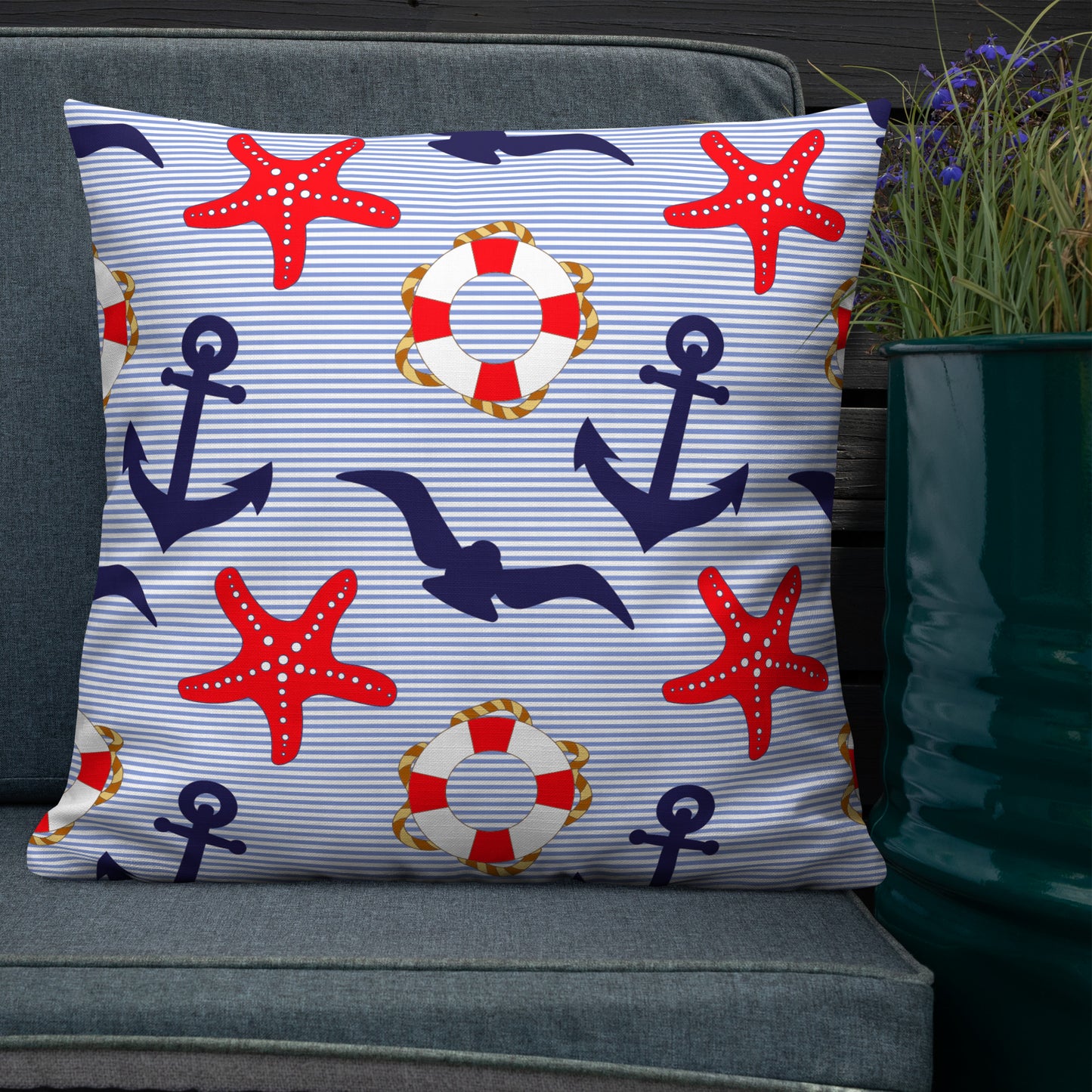 Coastal Throw Pillow