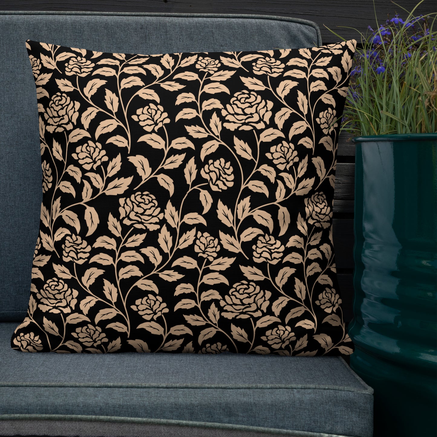 Floral Throw Pillow