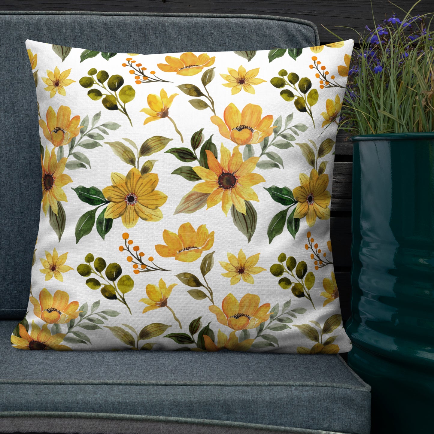 Floral Throw Pillow