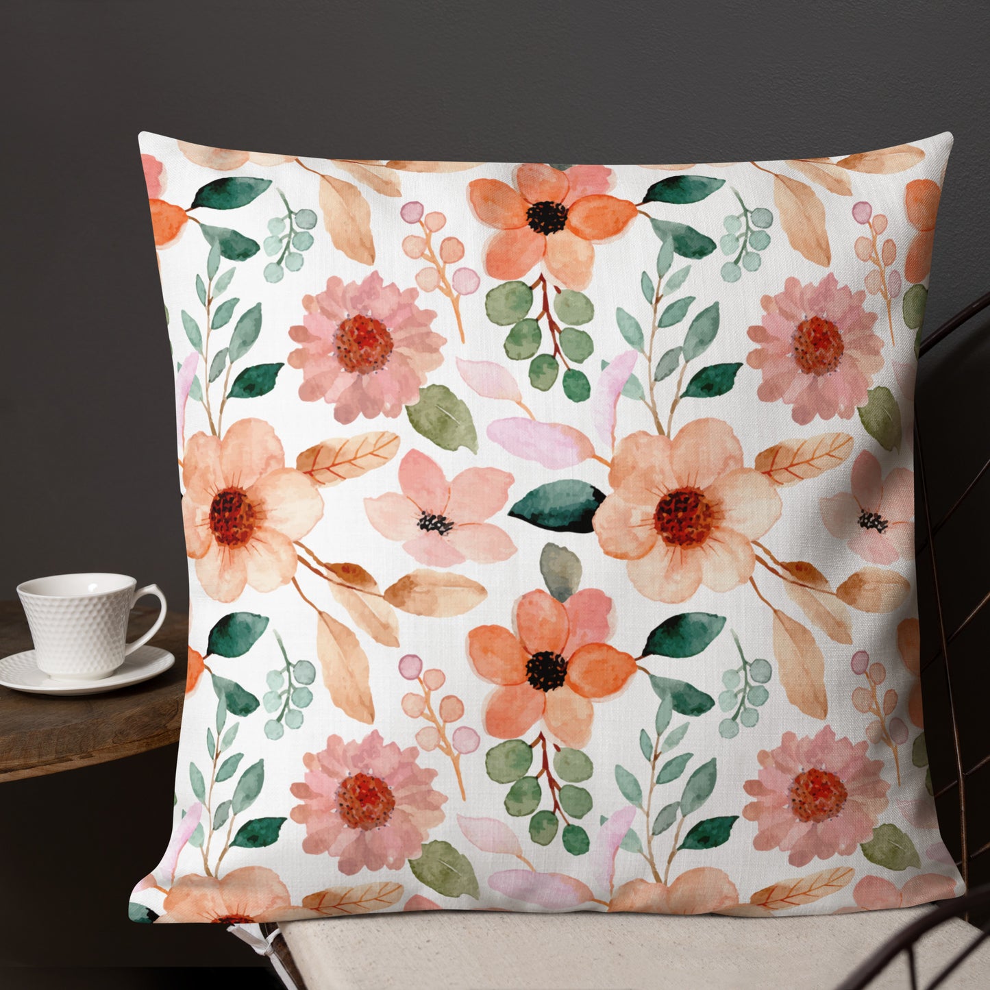 Floral Throw Pillow