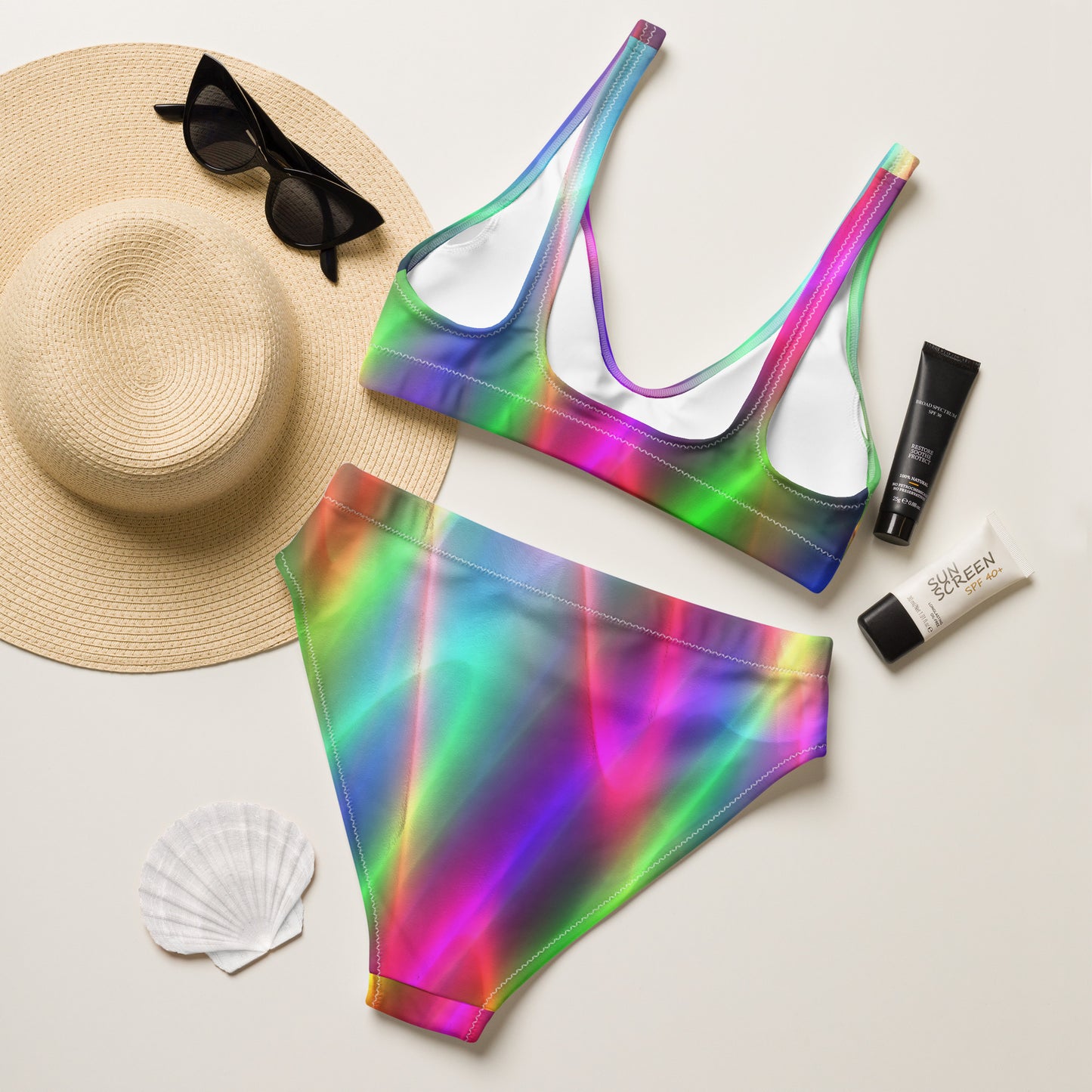 Neon High-Waisted Bikini