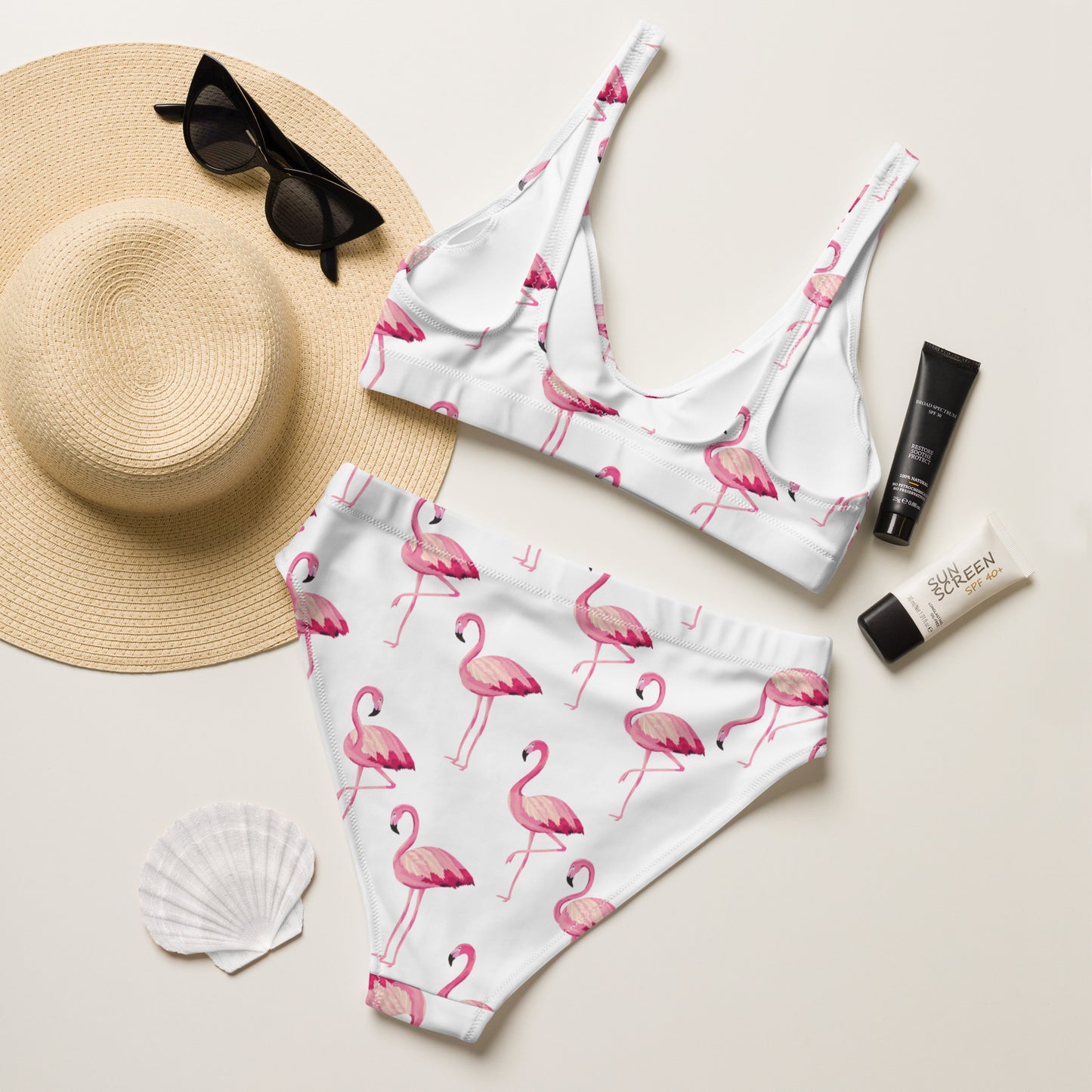 Flamingo High Waisted Bikini