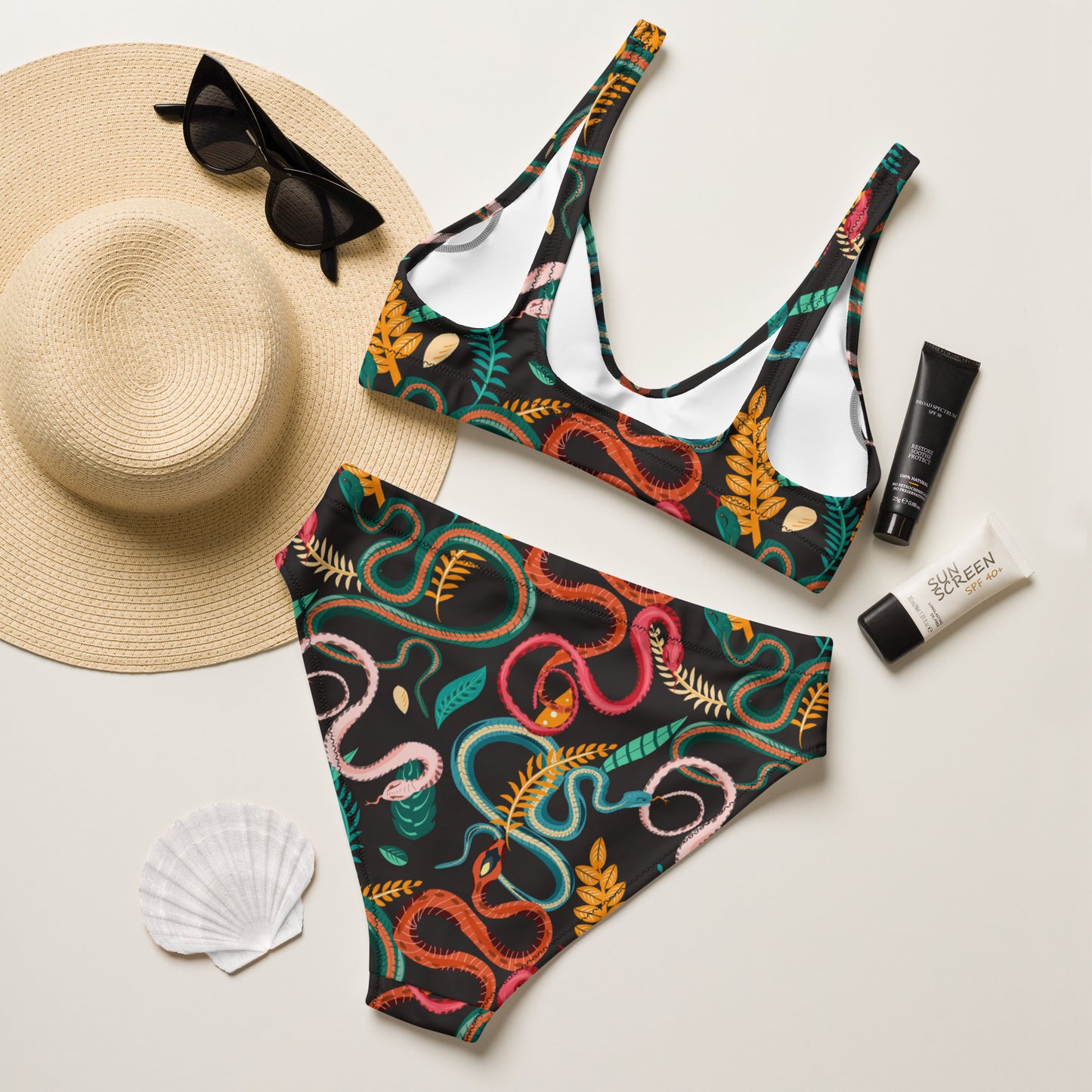 Snake High Waisted Bikini