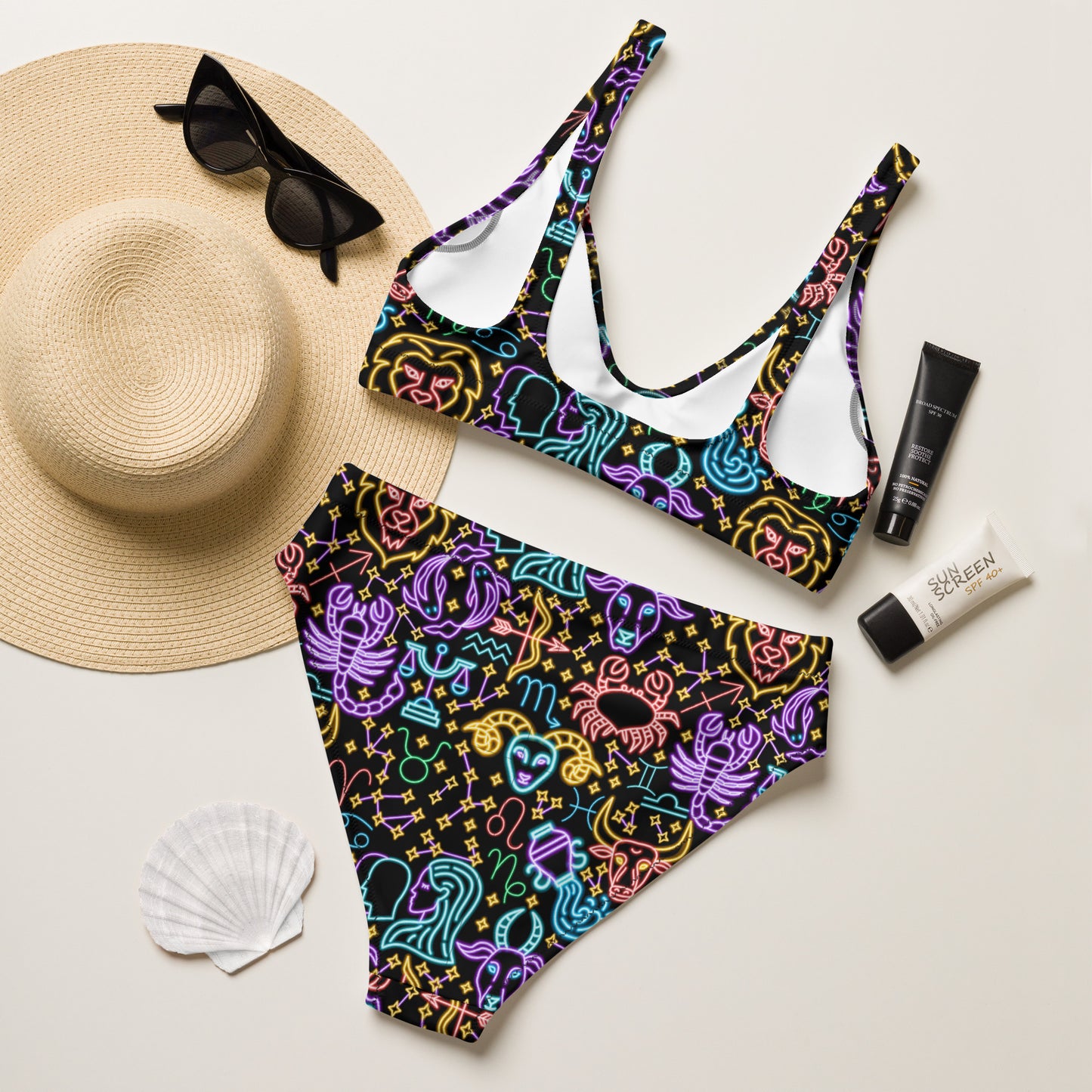 Astrology High Waisted Bikini