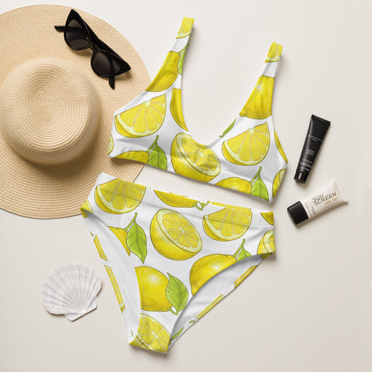 Lemon High-Waisted Bikini