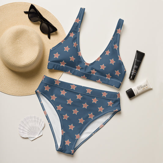 Starry High Waisted Bikini