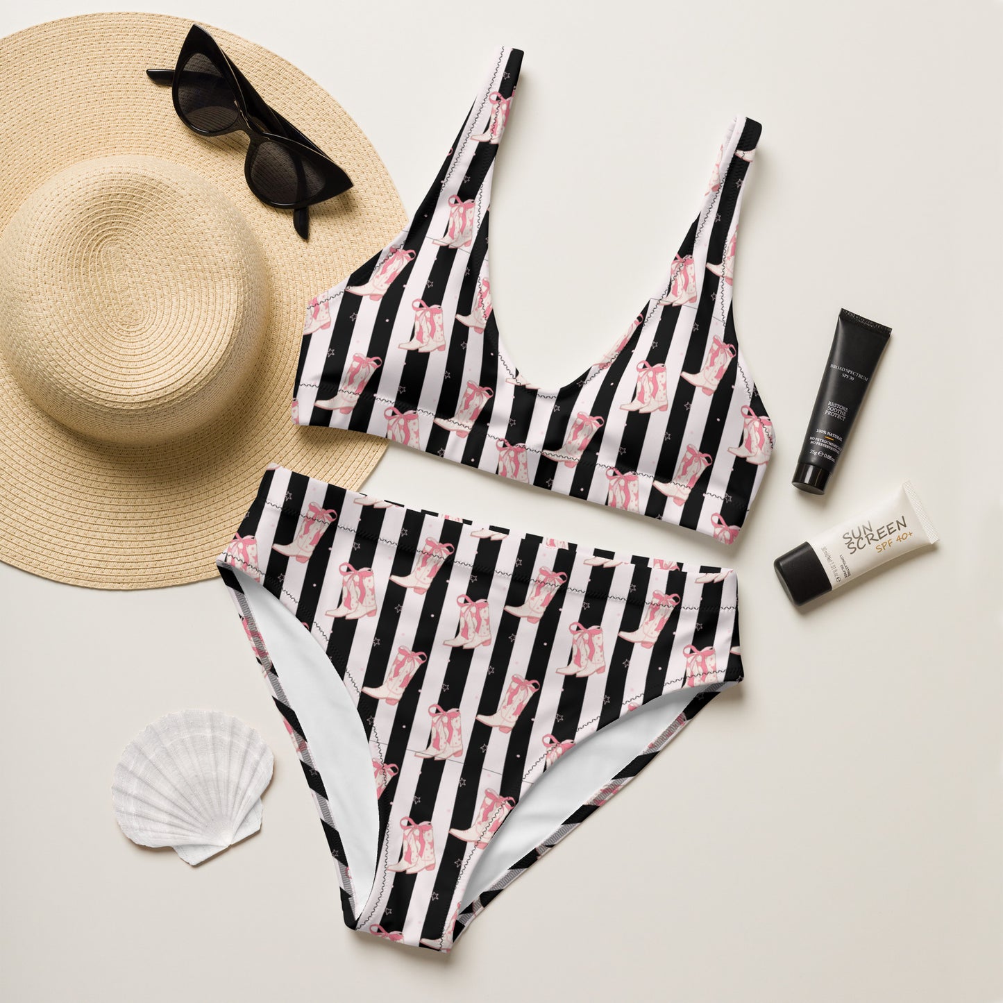 Cowgirl High Waisted Bikini