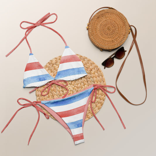 USA Stripe String Bikini