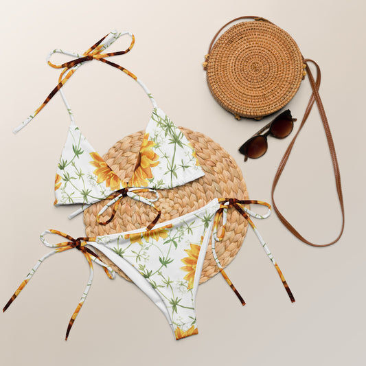 Sunflower string bikini