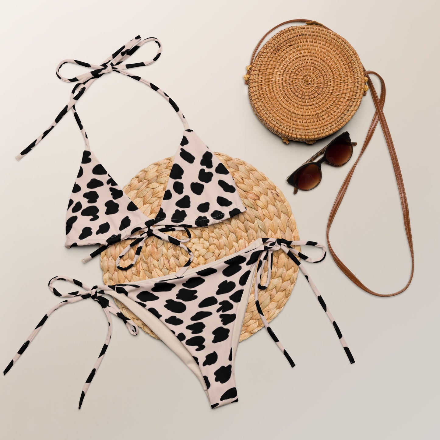 Leopard string bikini