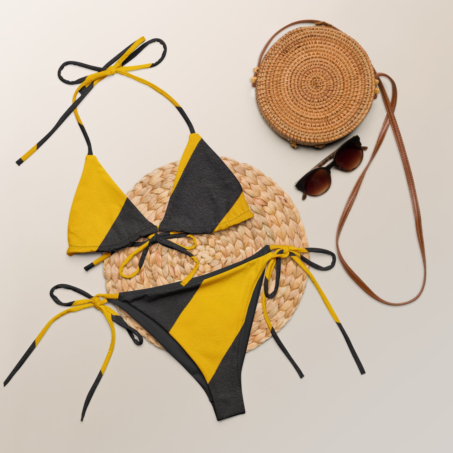 Caution String Bikini