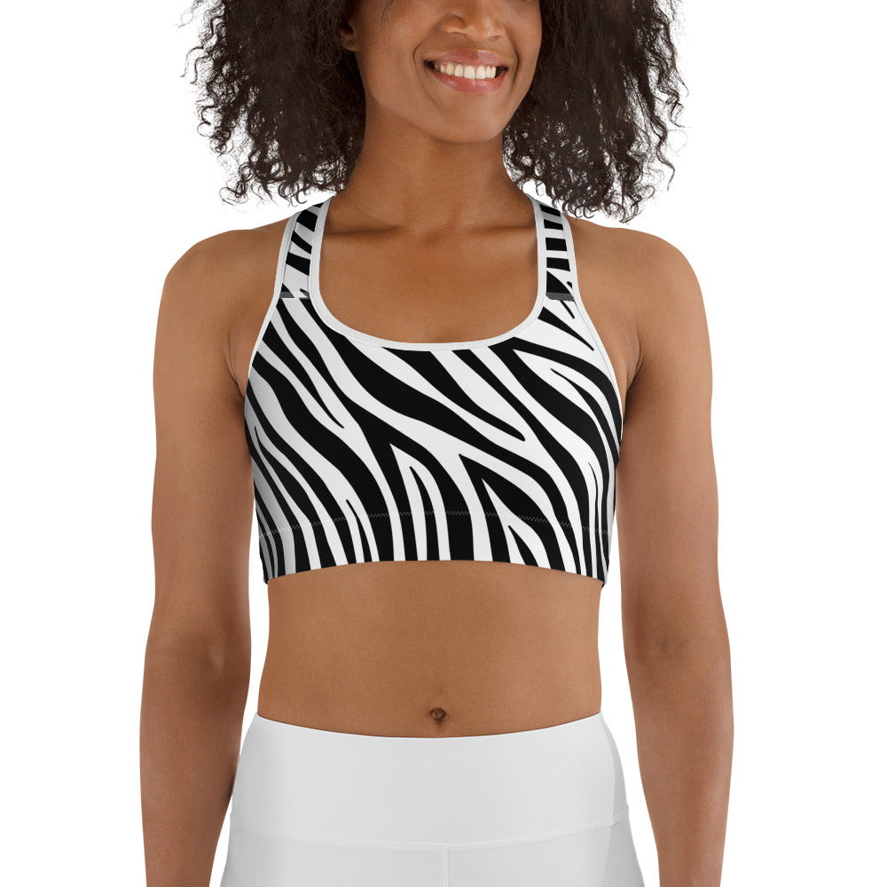 Zebra Sports Bra