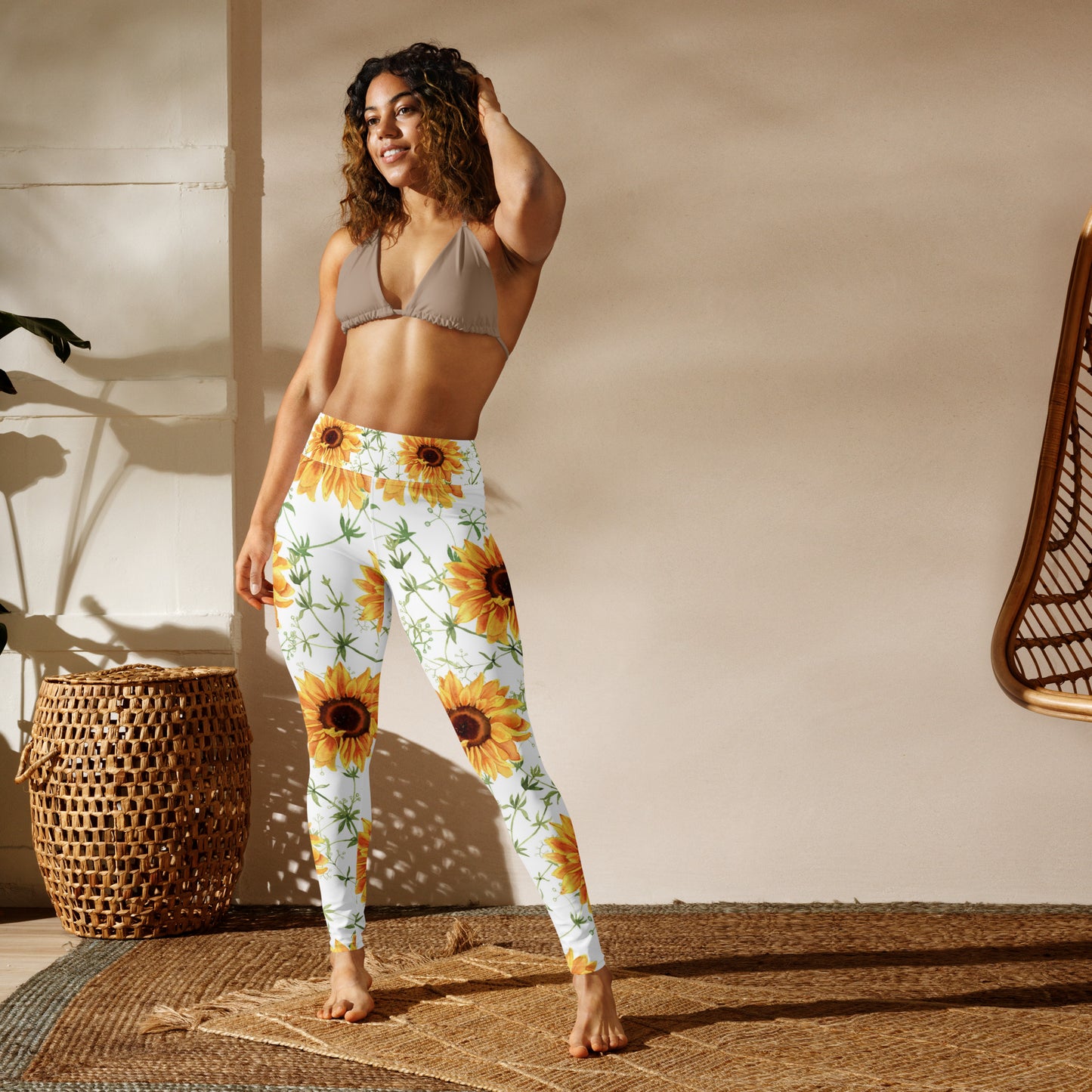 Sunflower Yoga Leggings