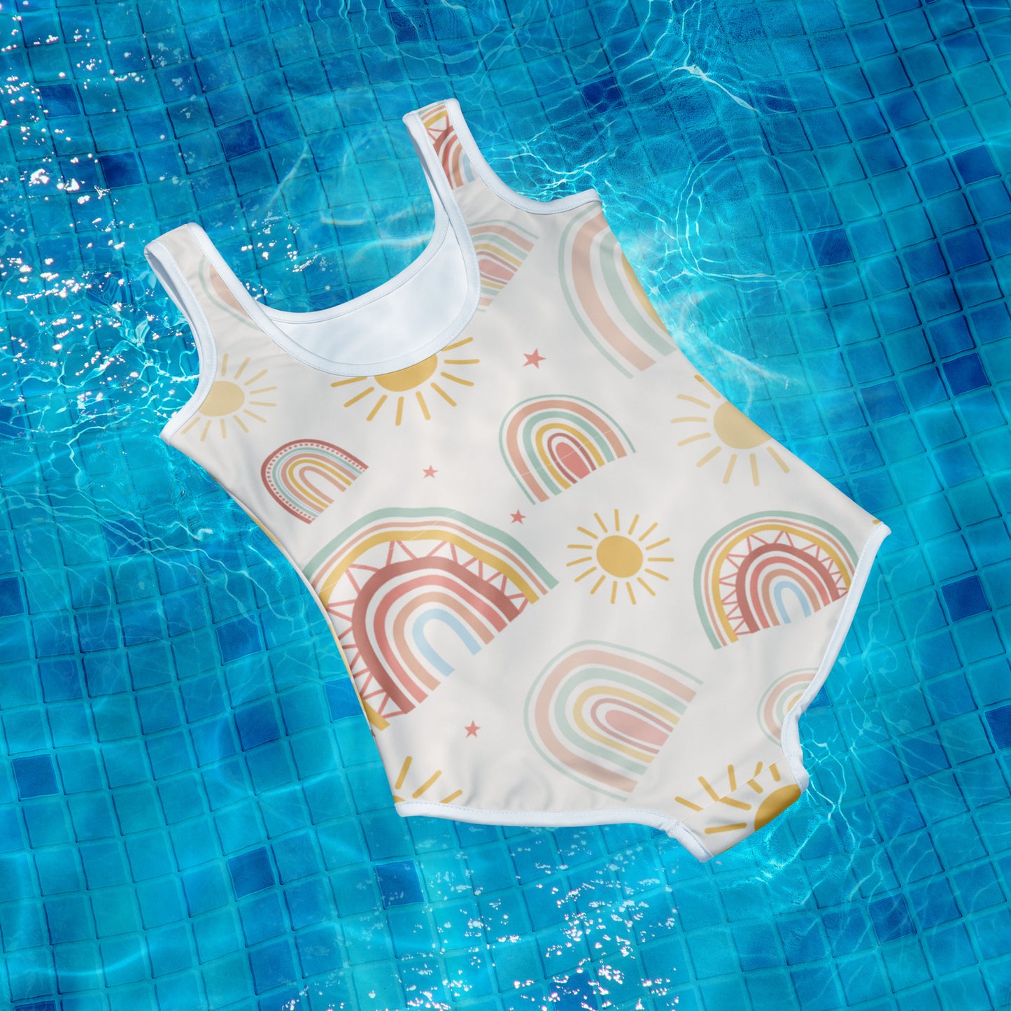 Rainbow Teen Youth Kids Swimsuit