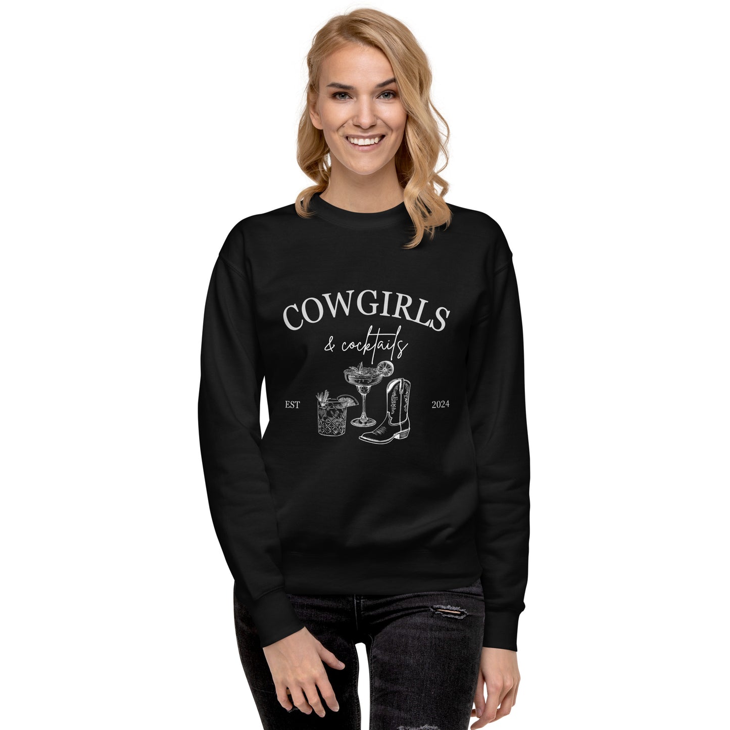 Cowgirls and Cocktails Crewneck